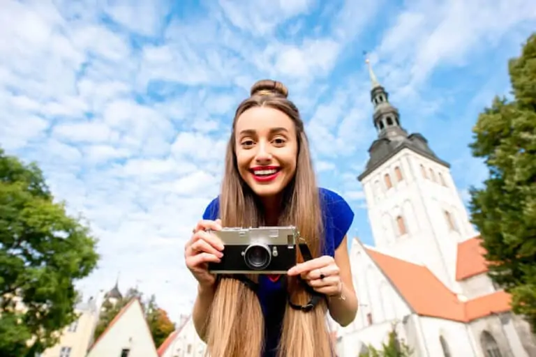 saint Nicholas church in the old town of Tallinn